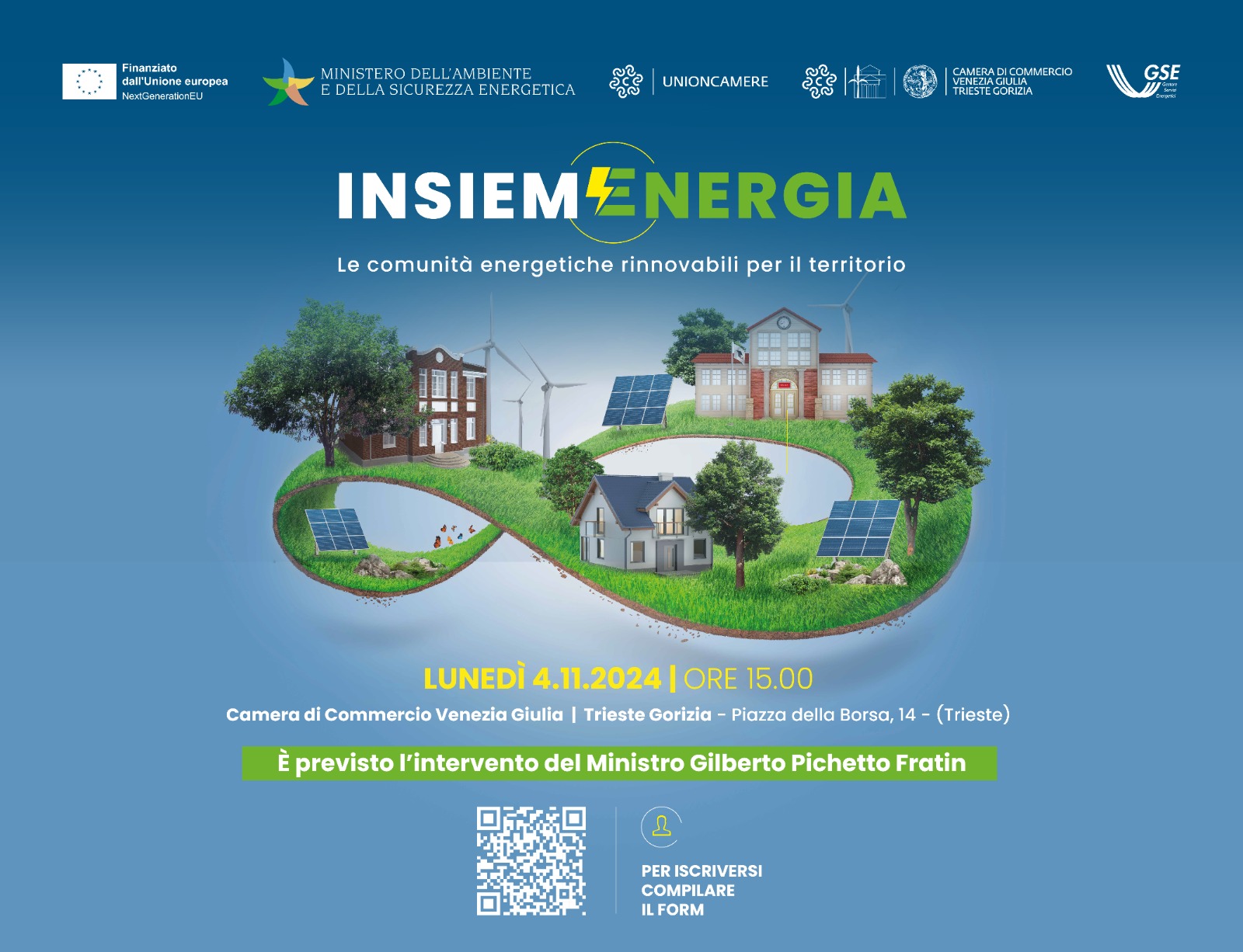 Energia: a Trieste il tour per promuovere le CER. Pichetto: “elemento chiave per la transizione”